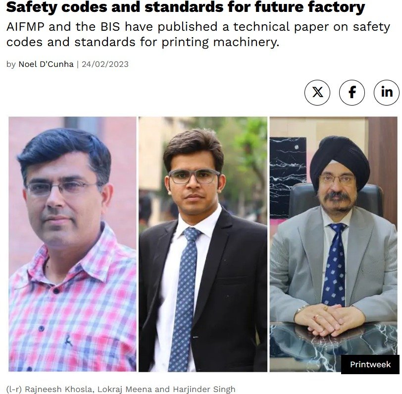 Safety codes and standards for future factory